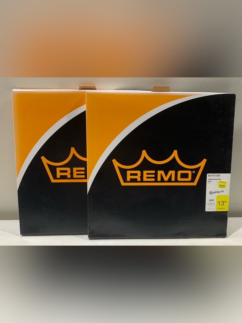 New two 13” Remo Ambassador Hazy snare drum bottom resonant heads